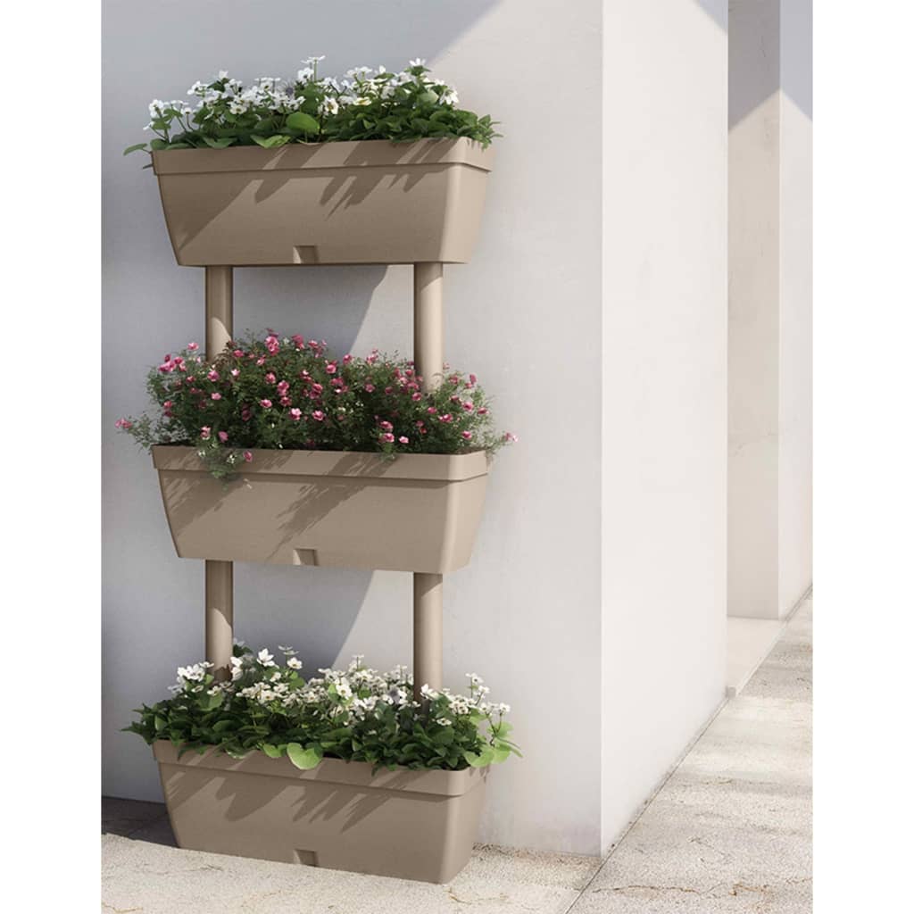 vidaXL Garden Planter 6 pcs 100 cm Taupe