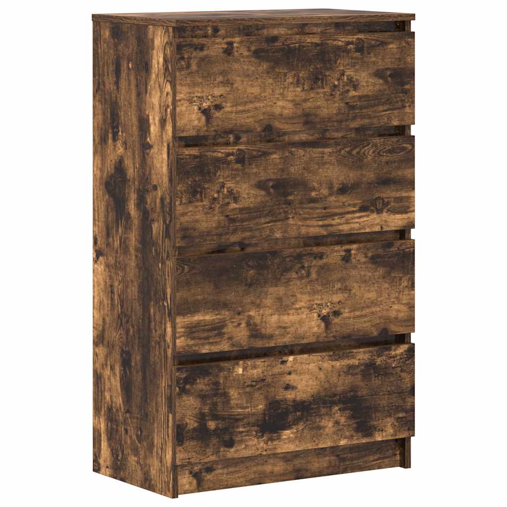 vidaXL Sideboard Smoked Oak 60x35x98.5 cm Engineered Wood