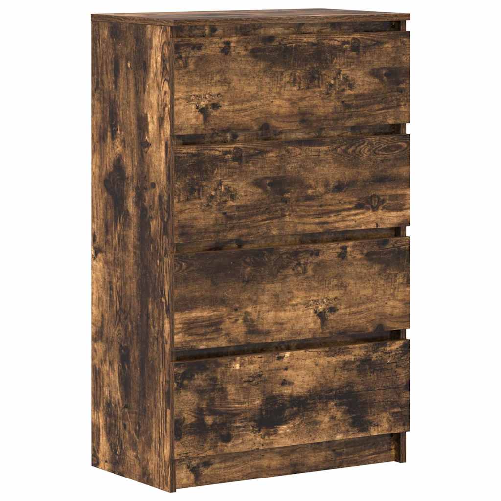 815075 vidaXL Sideboard Smoked Oak 60x35x98,5 cm Engineered Wood