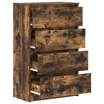 vidaXL Sideboard Smoked Oak 60x35x98.5 cm Engineered Wood