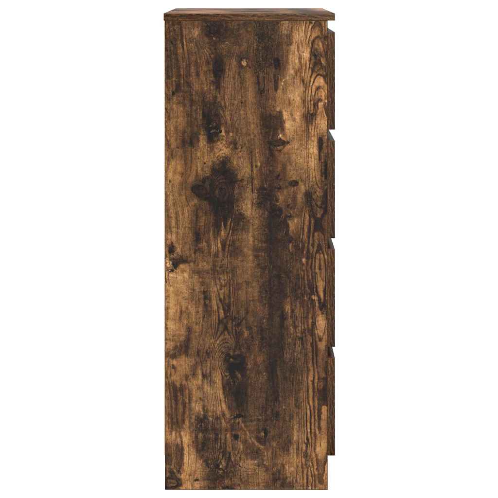 vidaXL Sideboard Smoked Oak 60x35x98.5 cm Engineered Wood