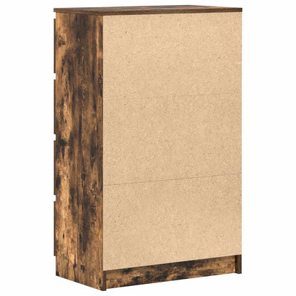 vidaXL Sideboard Smoked Oak 60x35x98.5 cm Engineered Wood