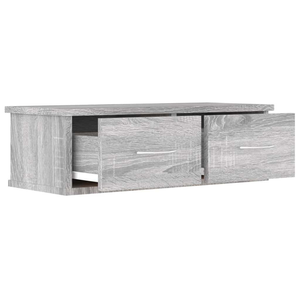 vidaXL Wall Cabinet Grey Sonoma 60x26x18.5 cm Engineered Wood