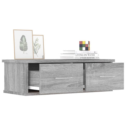 vidaXL Wall Cabinet Grey Sonoma 60x26x18.5 cm Engineered Wood