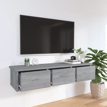 vidaXL Wall Cabinet | Grey sonoma | Engineered wood | Medium | Wall Cabinet
