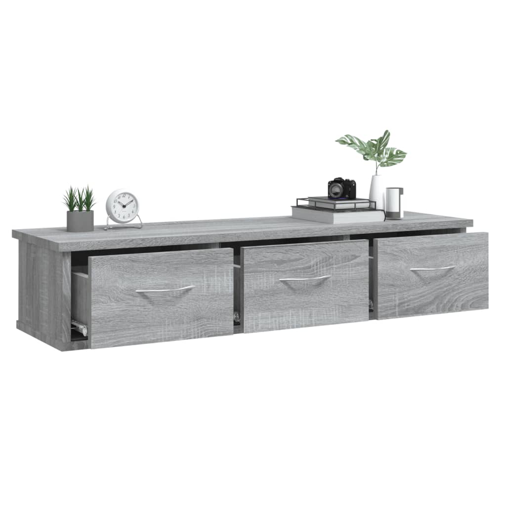 vidaXL Wall Cabinet | Grey sonoma | Engineered wood | Medium | Wall Cabinet