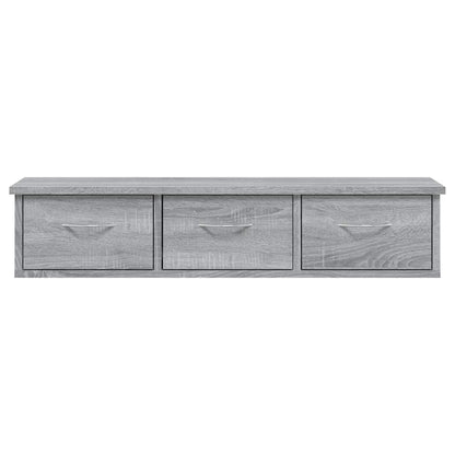 vidaXL Wall Cabinet Grey Sonoma 88x26x18,5 cm Engineered Wood