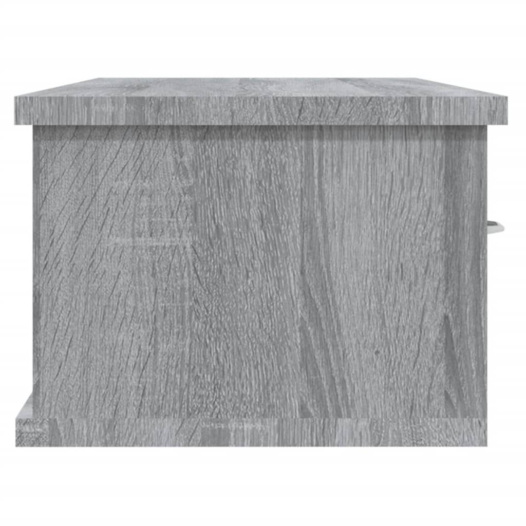 vidaXL Wall Cabinet | Grey sonoma | Engineered wood | Medium | Wall Cabinet