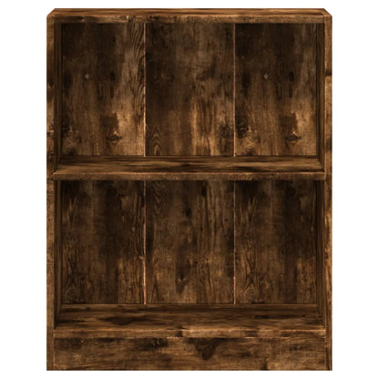 vidaXL Bookcase Smoked Oak 60x24x76 cm Engineered Wood