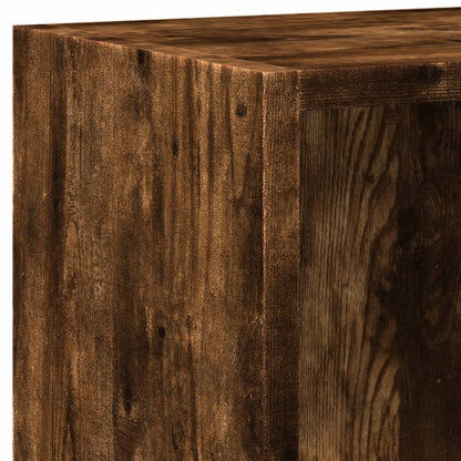 vidaXL Bookcase Smoked Oak 60x24x76 cm Engineered Wood