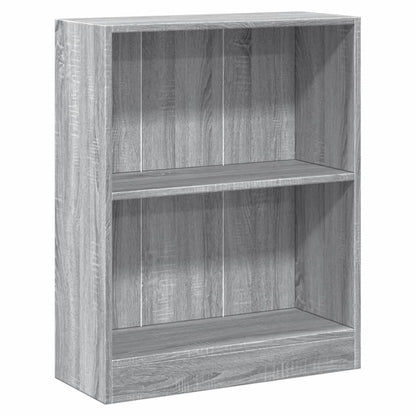 vidaXL Bookcase Grey Sonoma 60x24x76 cm Engineered Wood