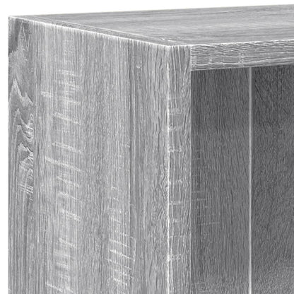 vidaXL Bookcase Grey Sonoma 60x24x76 cm Engineered Wood