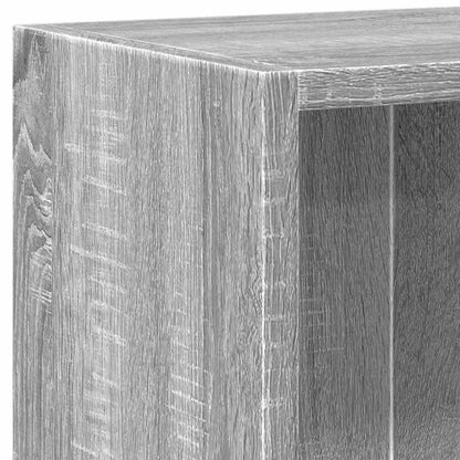 vidaXL Bookcase Grey Sonoma 60x24x76 cm Engineered Wood