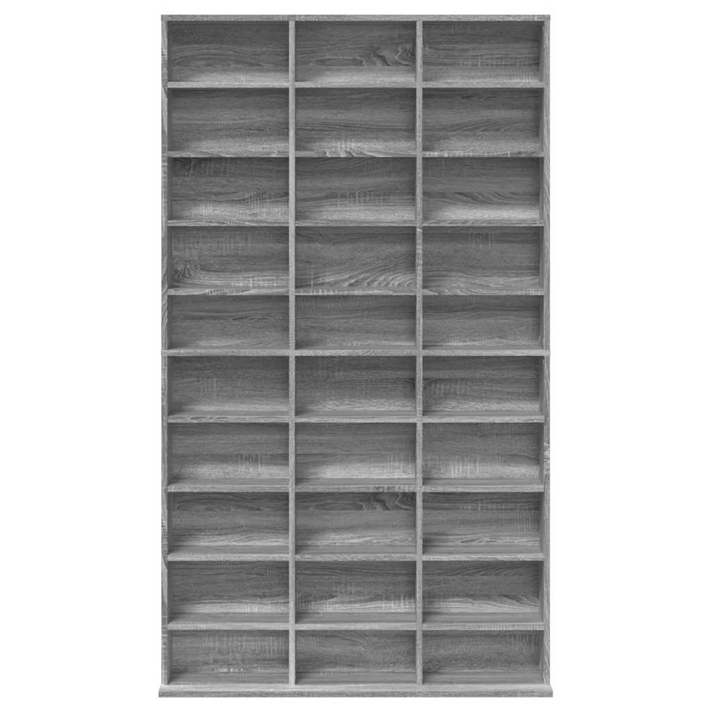 vidaXL CD Cabinet Grey Sonoma 102x23x177.5 cm Engineered Wood