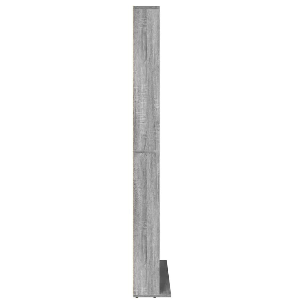 vidaXL CD Cabinet Grey Sonoma 102x23x177.5 cm Engineered Wood