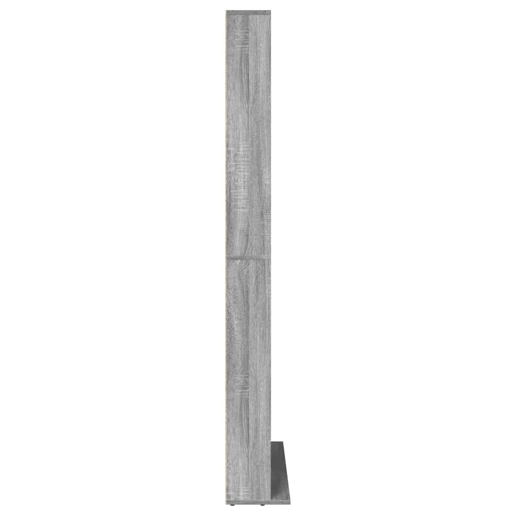 vidaXL CD Cabinet Grey Sonoma 102x23x177,5 cm Engineered Wood