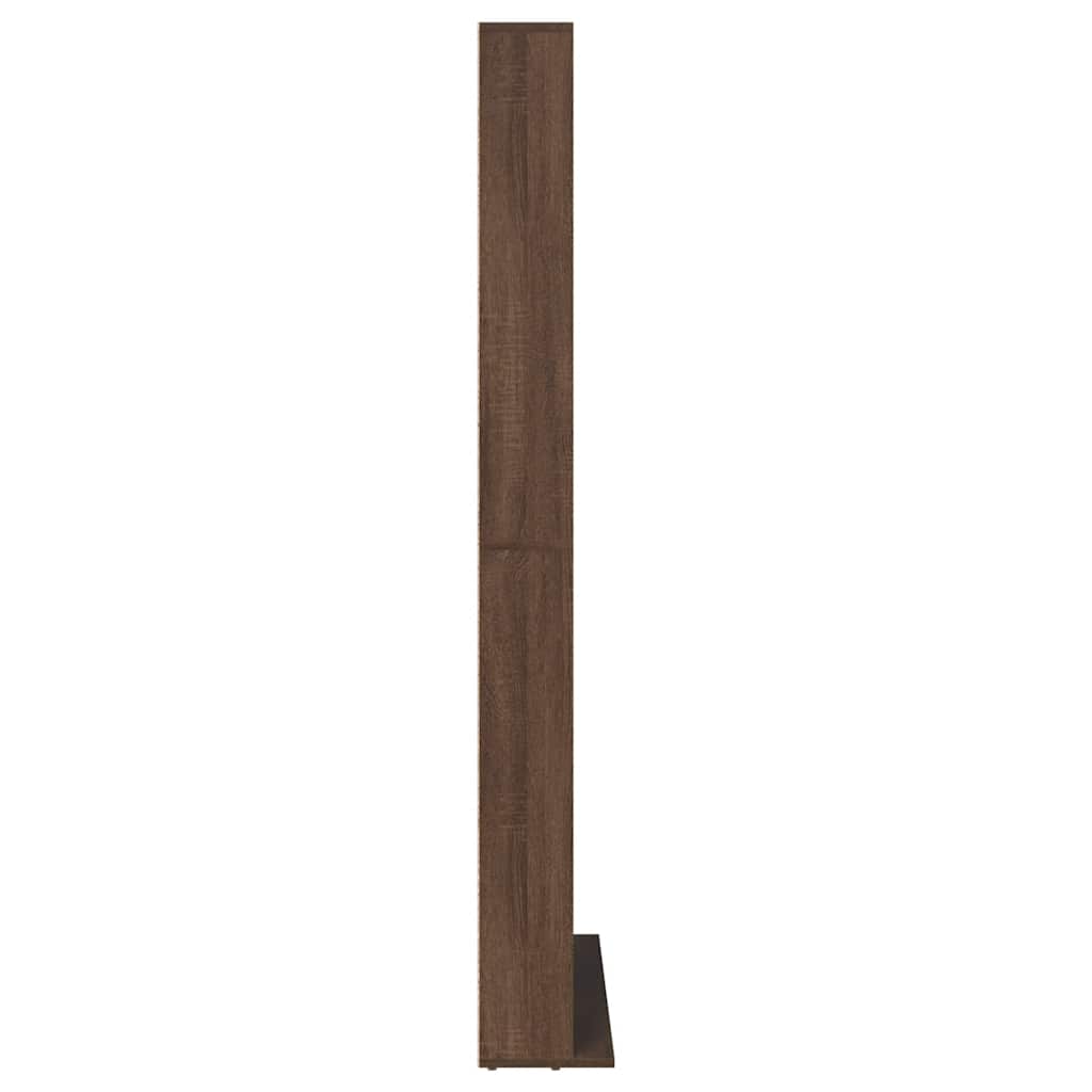 vidaXL CD Cabinet Brown Oak 102x23x177.5 cm Engineered Wood