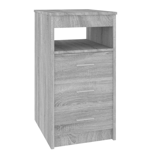 vidaXL Drawer Cabinet | Grey Sonoma | Engineered wood | Compact | Drawer Cabinet