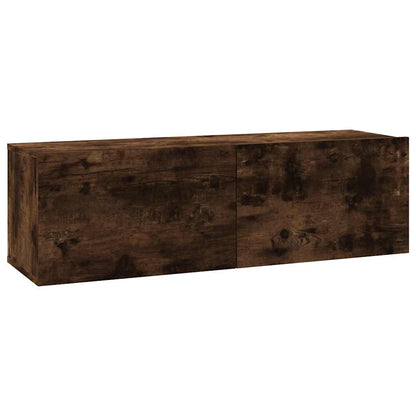vidaXL TV Wall Cabinet | Smoked Oak | Engineered Wood | Standard