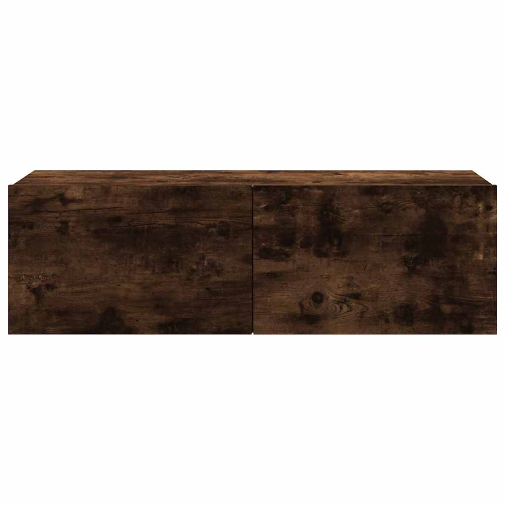 vidaXL TV Wall Cabinet | Smoked Oak | Engineered Wood | Standard