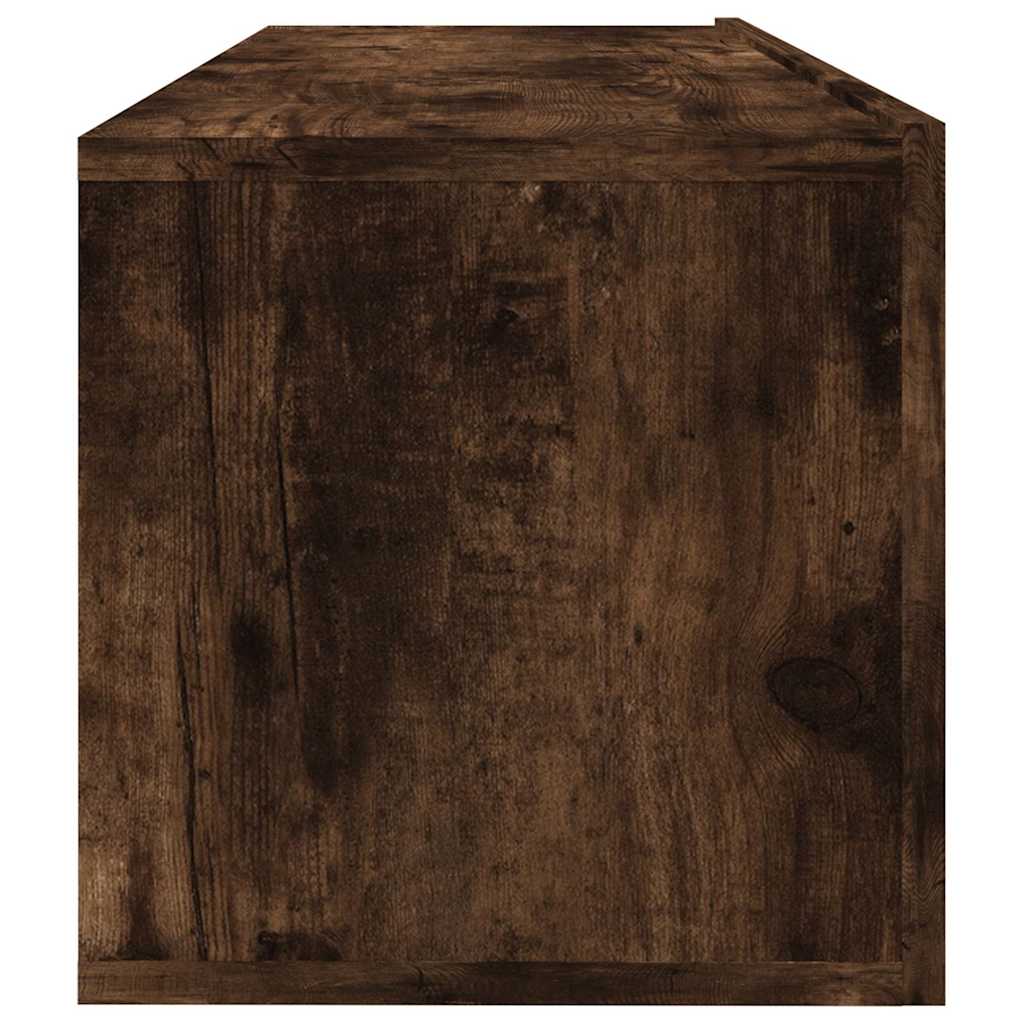 vidaXL TV Wall Cabinet | Smoked Oak | Engineered Wood | Standard