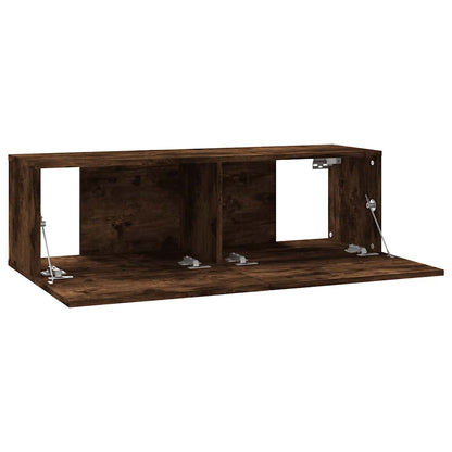 vidaXL TV Wall Cabinet | Smoked Oak | Engineered Wood | Standard
