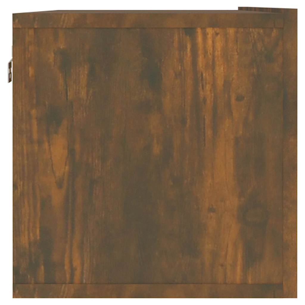 vidaXL TV Wall Cabinet Smoked Oak 120x30x30 cm Engineered Wood