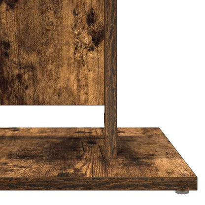vidaXL Bistro Table Smoked Oak 60x60x75 cm Engineered Wood