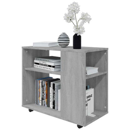 vidaXL Side Table Grey Sonoma 70x35x55 cm Engineered Wood