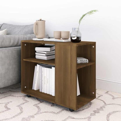 vidaXL Side Table Brown Oak 70x35x60.5 cm Engineered Wood