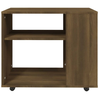 vidaXL Side Table Brown Oak 70x35x60.5 cm Engineered Wood