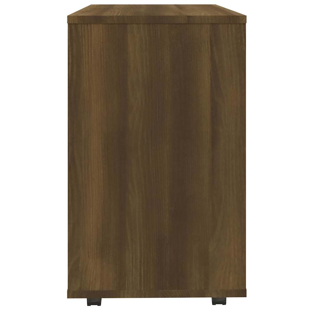 vidaXL Side Table Brown Oak 70x35x60.5 cm Engineered Wood
