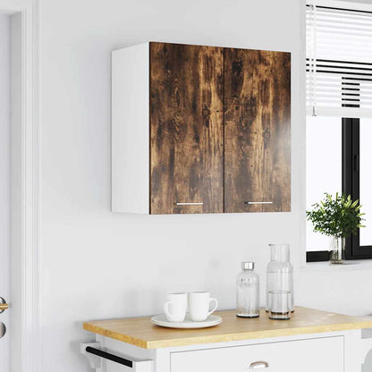 815111 vidaXL Hanging Cabinet "Lyon" Smoked Oak 60x31x60 cm Engineered Wood