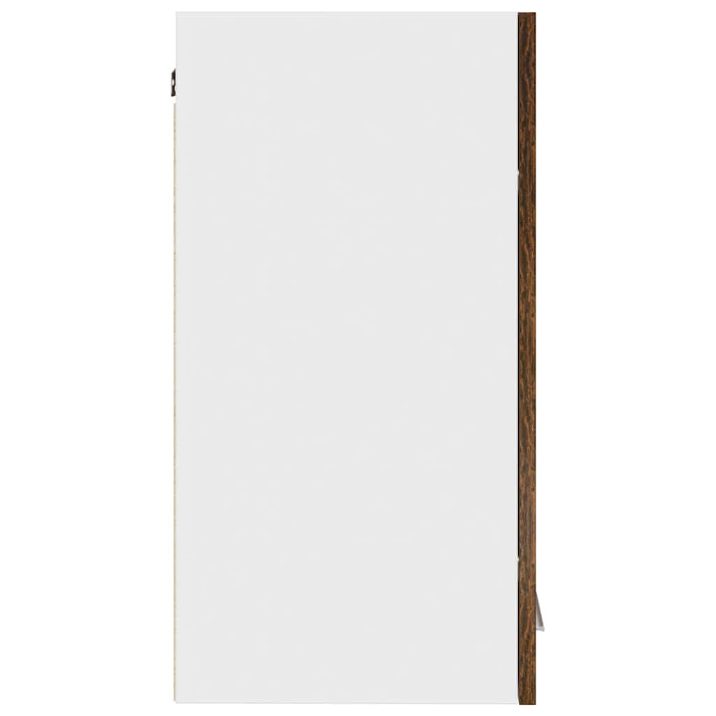 815111 vidaXL Hanging Cabinet "Lyon" Smoked Oak 60x31x60 cm Engineered Wood