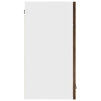 815111 vidaXL Hanging Cabinet "Lyon" Smoked Oak 60x31x60 cm Engineered Wood