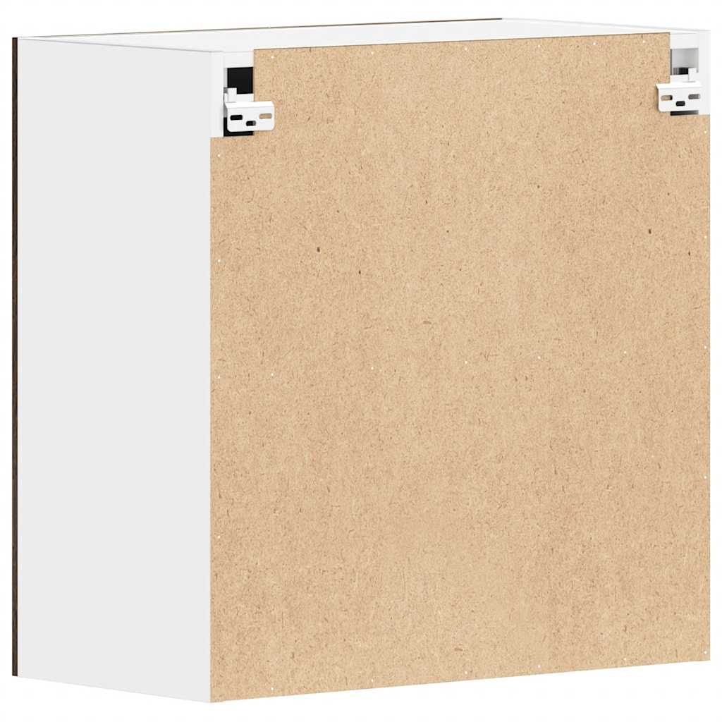815111 vidaXL Hanging Cabinet "Lyon" Smoked Oak 60x31x60 cm Engineered Wood