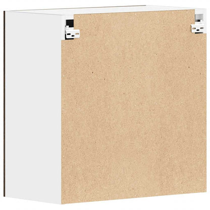 815111 vidaXL Hanging Cabinet "Lyon" Smoked Oak 60x31x60 cm Engineered Wood