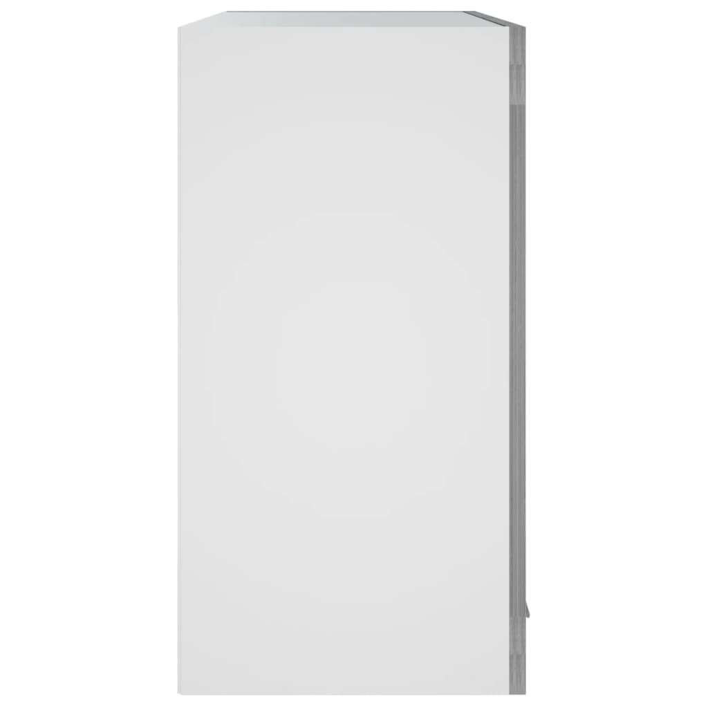 vidaXL Hanging Glass Cabinet Lyon Grey Sonoma 60x31x60 cm Engineered Wood