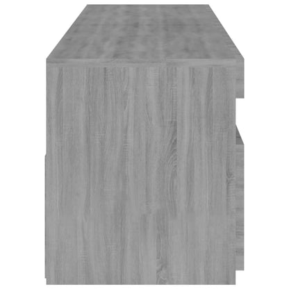 815126 vidaXL TV Cabinet with LED Lights 2 pcs Grey Sonoma 75x35x40 cm