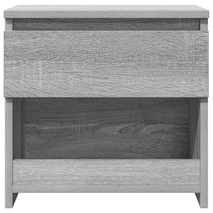 815131 vidaXL Bedside Cabinet Grey Sonoma 40x30x39 cm Engineered Wood