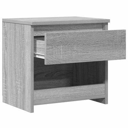 815131 vidaXL Bedside Cabinet Grey Sonoma 40x30x39 cm Engineered Wood