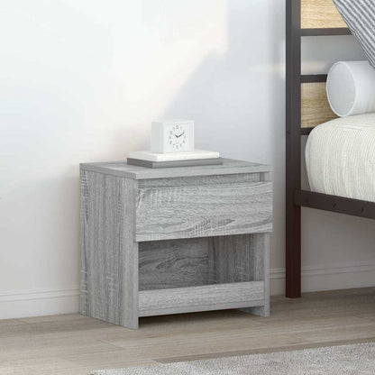 815132 vidaXL Bedside Cabinets 2 pcs Grey Sonoma 40x30x39 cm Engineered Wood