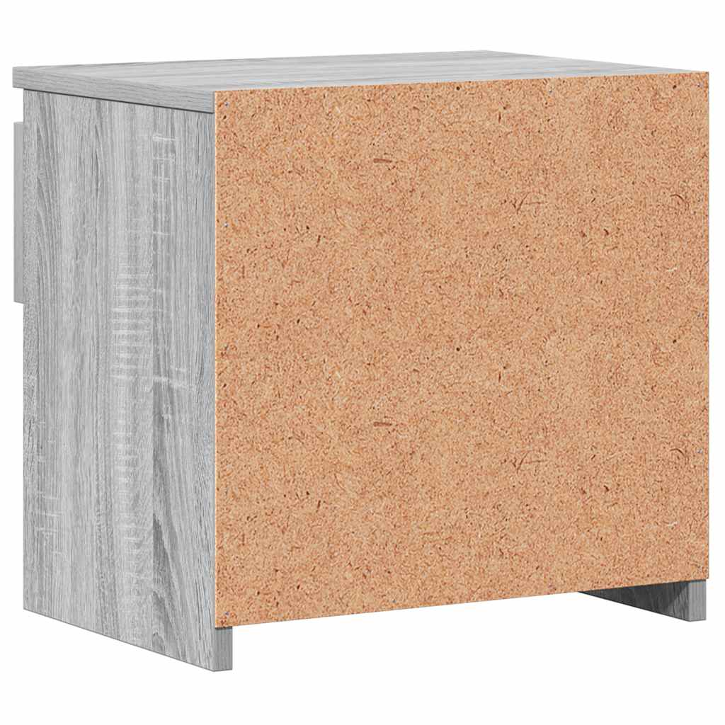vidaXL Bedside Cabinets 2 pcs Grey Sonoma 40x30x39 cm Engineered Wood