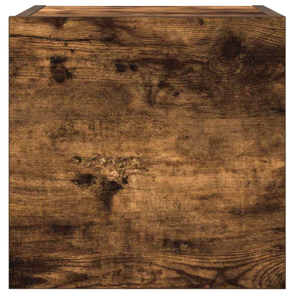 vidaXL Wall Mounted TV Cabinet Smoked Oak 30.5x30x30 cm