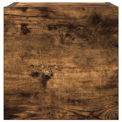 815135 vidaXL Wall Mounted TV Cabinet Smoked Oak 30,5x30x30 cm