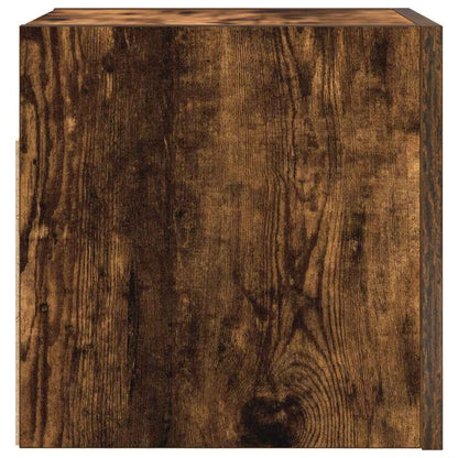 vidaXL Wall Mounted TV Cabinet Smoked Oak 30.5x30x30 cm
