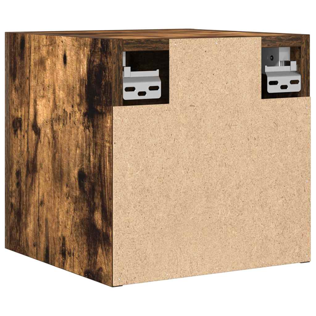 vidaXL Wall Mounted TV Cabinet Smoked Oak 30.5x30x30 cm