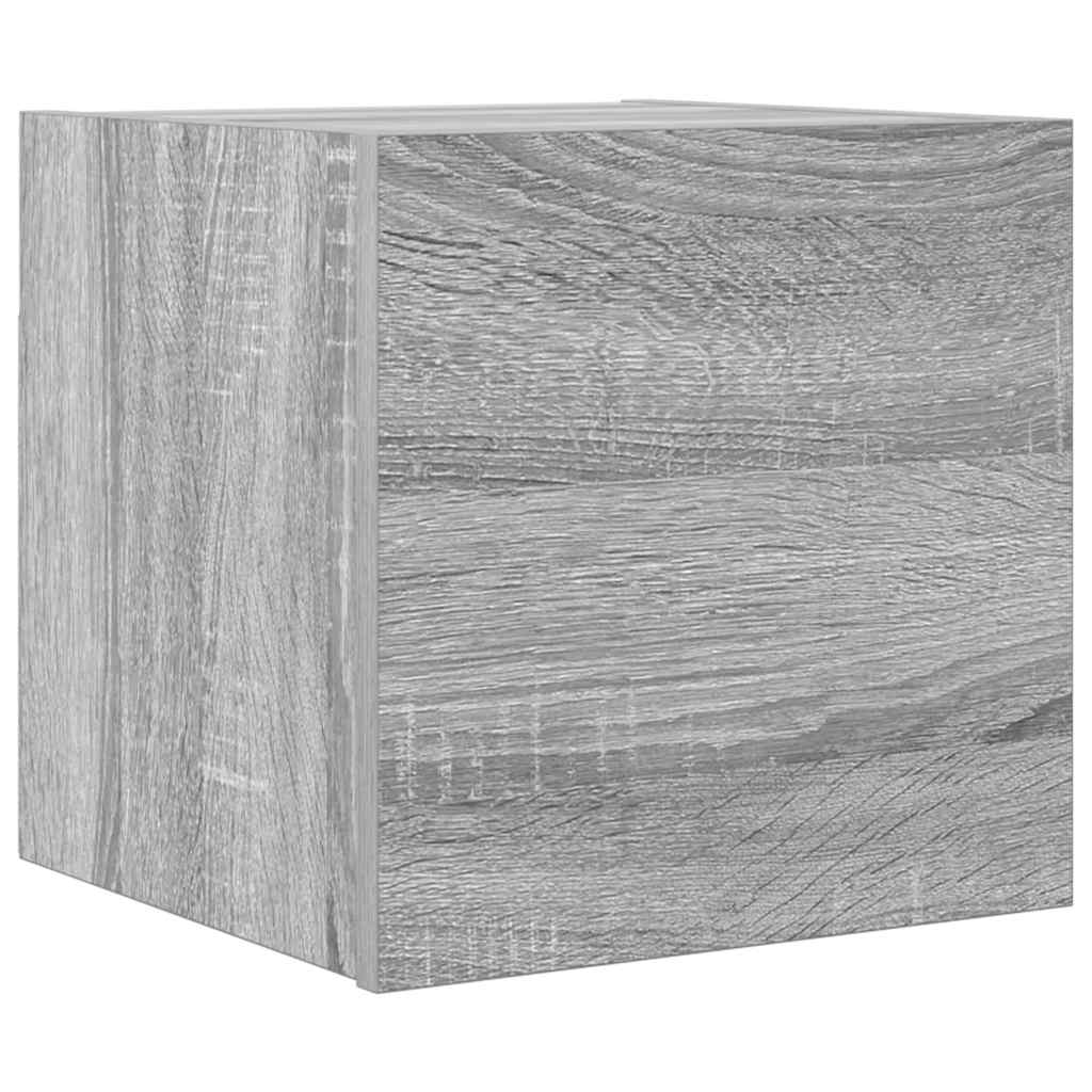 vidaXL Wall Mounted TV Cabinet Grey Sonoma 30.5x30x30 cm