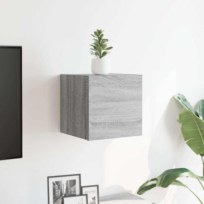 815138 vidaXL Wall Mounted TV Cabinet Grey Sonoma 30,5x30x30 cm