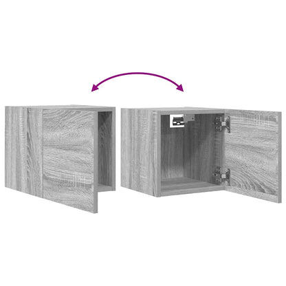 vidaXL Wall Mounted TV Cabinet Grey Sonoma 30.5x30x30 cm
